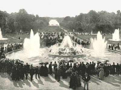 Die Palastbrunnen, Versailles, Frankreich, 1895 von Unbekannt