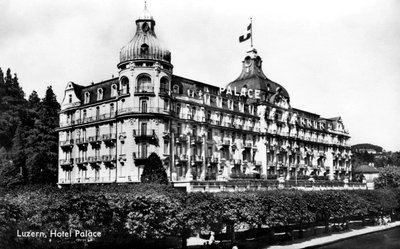 Das Palace Hotel, Luzern, Schweiz, frühes 20. Jahrhundert von Unbekannt