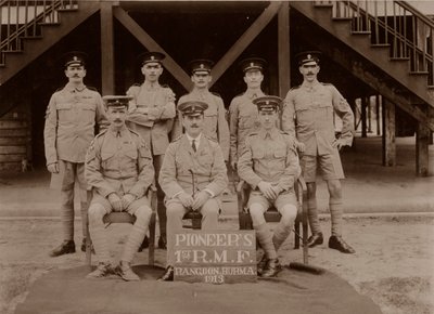 Die Pioniere des 1. Royal Munster Fusiliers, Rangoon, Burma, 1913 von Unbekannt