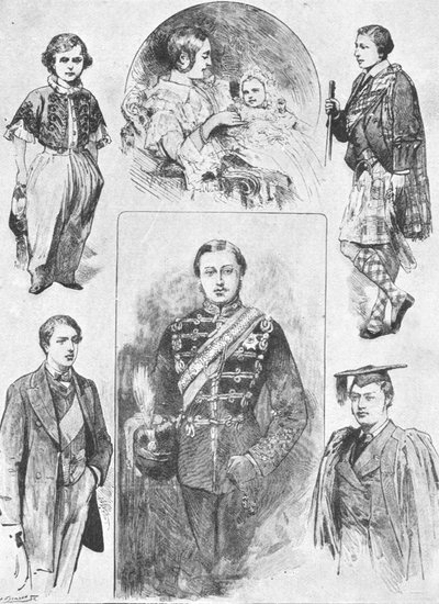 Der Prinz von Wales in seinen frühen Tagen, 1901 von Unbekannt