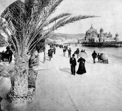 Die Promenade des Anglais, Nizza, Frankreich, spätes 19. Jahrhundert von Unbekannt