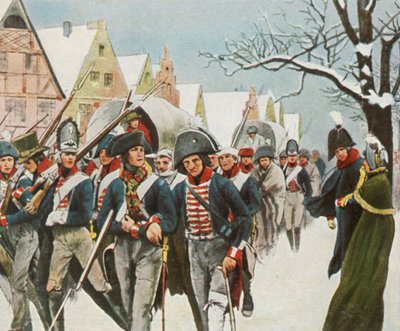 Der preußische König und die Königin in Memel, 14. Januar 1807, 1936 von Unbekannt