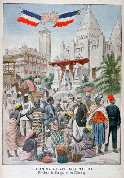 Der senegalesische Pavillon auf der Weltausstellung von 1900, Paris, 1900 von Unbekannt