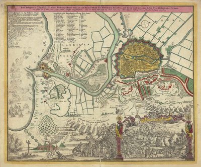 Die Belagerung von Danzig, 1734, 1730er von Unbekannt