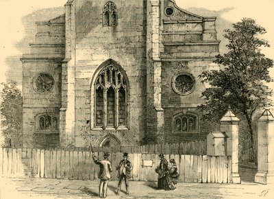 Das West End von St. Andrews, mit dem gotischen Bogen, ca. 1872 von Unbekannt