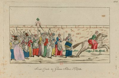 Der Frauenmarsch auf Versailles, 5. Oktober 1789 von Unbekannt
