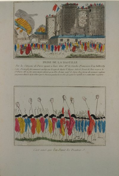 Der Abriss der Bastille, 14. Juli 1789 von Unbekannt