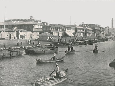 Der Eingang zum Suezkanal in Port Said, Ägypten, 1895 von Unbekannt
