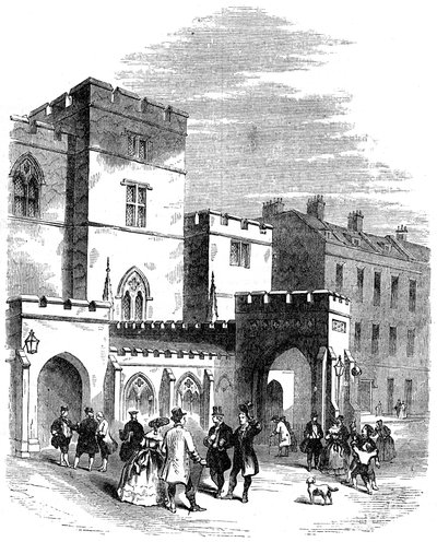 Der Eingang zum alten House of Lords von Unbekannt