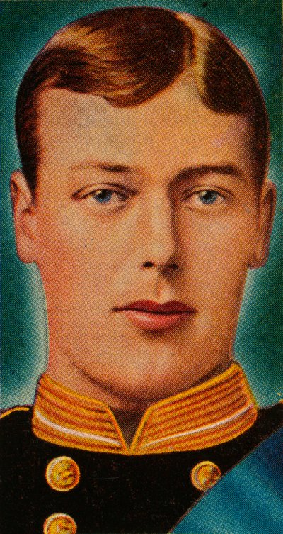 Der zukünftige König George V als Sub-Lieutenant in der Royal Navy, ca. 1880er, 1935 von Unbekannt