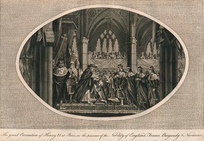 Die große Krönung von Heinrich VI. von England in Paris, 1431, 1793 von Unbekannt