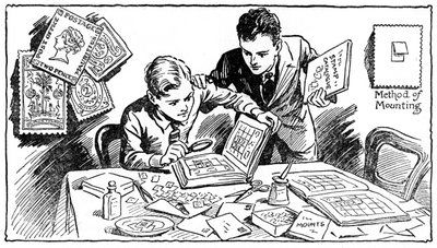Die Freuden des Briefmarkensammelns, 1937 von Unbekannt