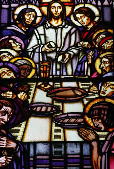 Das letzte Abendmahl, Tabernakel, Colombiere-Kapelle, Paray-le-Monial, Frankreich von Unbekannt