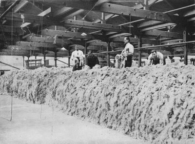 Die Herstellung von Khaki - Wollmischung, 1915 von Unbekannt