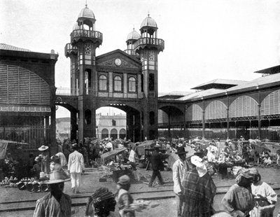 Der Marktplatz, Port-au-Prince, Haiti, 1926 von Unbekannt