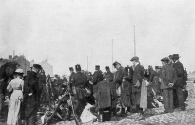 Die Mobilisierung zur Verteidigung von Lüttich, Belgien, 31. Juli 1914 von Unbekannt