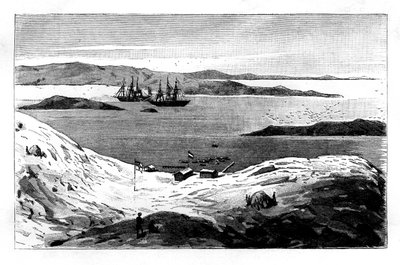 Der Hafen von Angra Pequena, Namibia, 19. Jahrhundert von Unbekannt
