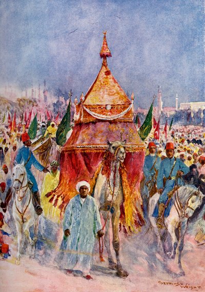 Die Prozession des Mahmal, Kairo, Ägypten von Unbekannt