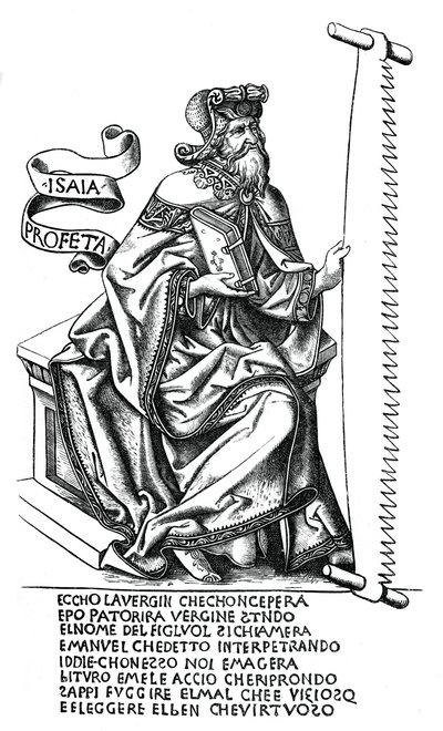 Der Prophet Jesaja mit dem Instrument seines Martyriums, 15. Jahrhundert, 1870 von Unbekannt
