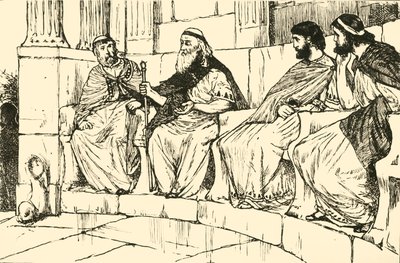 Timelon in der syrakusischen Versammlung, 1890 von Unbekannt