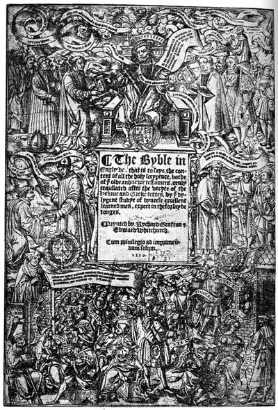 Titelseite der Großen Bibel, 1539, 1893 von Unbekannt