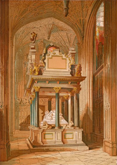 Grab von Königin Elizabeth - Westminster Abbey, ca. 1845, 1864 von Unbekannt