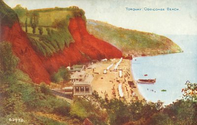Torquay, Oddicombe Beach, spätes 19. - frühes 20. Jahrhundert von Unbekannt