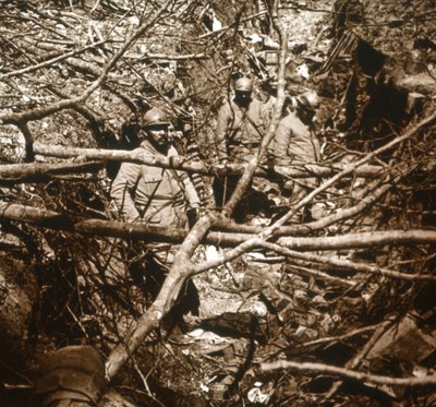 Schützengräben vor Fort Souville, Nordfrankreich, um 1914-1918 von Unbekannt