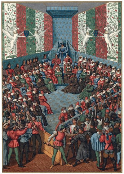 Prozess gegen Jean II., Herzog von Alençon, 1458 von Unbekannt