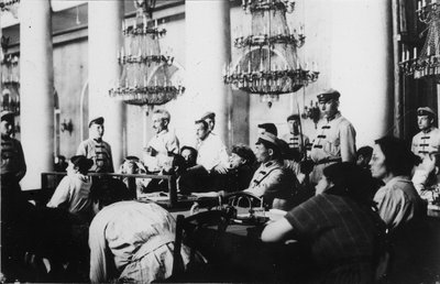 Prozess gegen die Führer der Sozialrevolutionären Partei, Moskau, Russland, August 1922 von Unbekannt