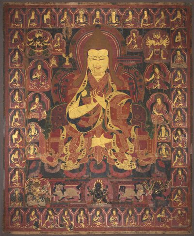 Tsong Khapa, Gründer des Geluk-Ordens, um 1440-1470 von Unbekannt
