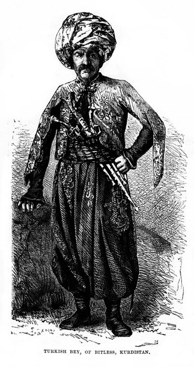 Türkischer Bey von Bitlis, Kurdistan, 19. Jahrhundert von Unbekannt