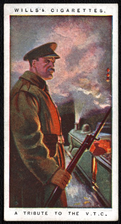 Vereinigtes Königreich: Eine von vierundzwanzig Zigarettenkarten, veröffentlicht 1917 von der Imperial Tobacco Company als Tribut an die Kriegsanstrengungen der militärischen und zivilen Kräfte von Unbekannt