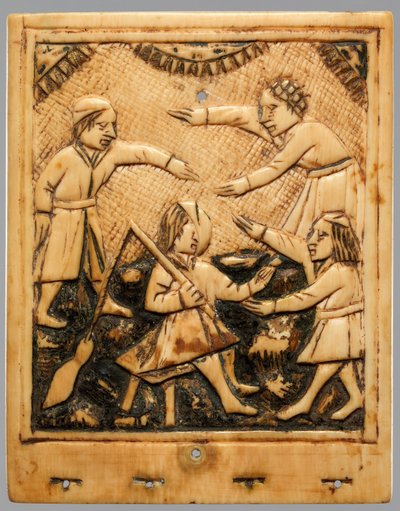 Oberes Blatt einer Sonnenuhr, deutsch, ca. 1500 von Unbekannt