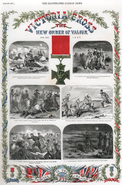 Victoria-Kreuz, britische Auszeichnung für Tapferkeit, 1857 von Unbekannt