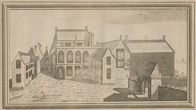 Ansicht des Minster Lovel Priory in der Grafschaft Oxford, 1784 von Unbekannt
