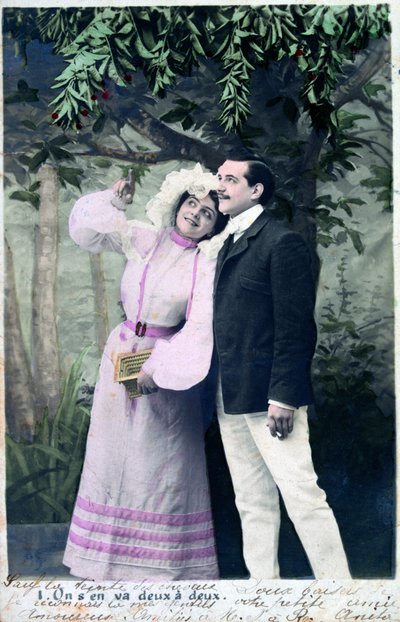 Französische Vintage-Postkarte, ca. 1900 von Unbekannt