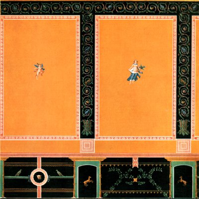 Wanddekoration, Pompeji, Italien, 1928 von Unbekannt