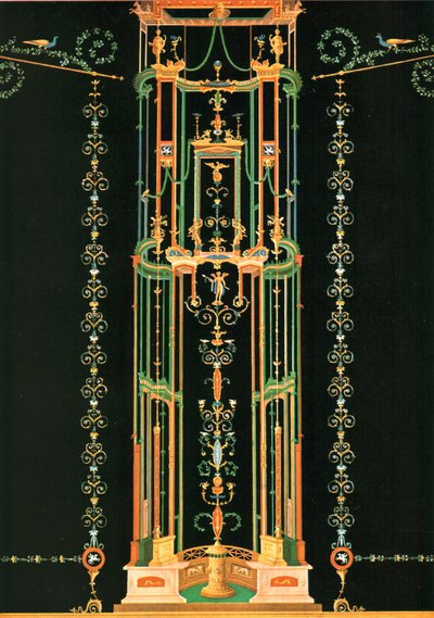 Wanddekoration, Pompeji, Italien, 1928 von Unbekannt