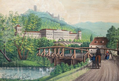 Schloss Weilburg bei Baden, Mitte des 19. Jahrhunderts von Unbekannt