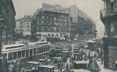 Warum Paris ständige Planung braucht: Verkehrsblockade in einer Hauptstraße von Unbekannt