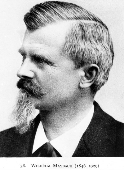 Wilhelm Maybach, deutscher Erfinder und Automobilkonstrukteur, ca. 1900 von Unbekannt