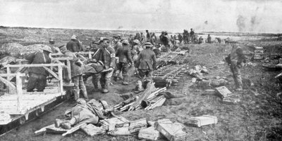 Verwundeten-Evakuierungspunkt, Vimy, Frankreich, Erster Weltkrieg, April 1917 von Unbekannt
