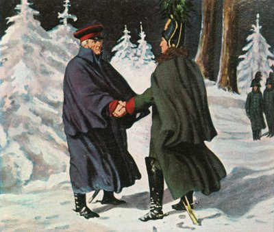 Yorcks Treffen mit dem russischen General Diebitsch, 25. Dezember 1812, 1936. von Unbekannt