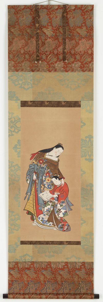 Yujo und ihre Schülerin Kamuro, Edo-Periode, 18.-19. Jahrhundert von Unbekannt