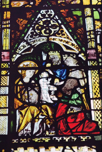 Anbetung der Heiligen Drei Könige (Detail) von Unbekannt Unbekannt