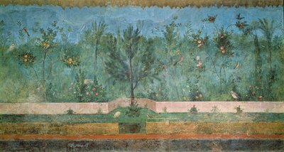 Gartenmalereien aus der sogenannten Villa der Livia, Primaporta, Rom, um 20 v. Chr. von Unbekannt Unbekannt