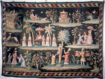 Wandteppich im Chinoiserie-Stil von John van der Bank, Soho Tapestry Works, frühes 18. Jahrhundert von Unbekannt Unbekannt