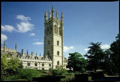 Der Große Turm, Magdalen College, Oxford, erbaut 1492-1509 von Unbekannt Unbekannt