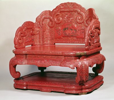 Der Thron von Kaiser Chien Lung (1736-95) von Unbekannt Unbekannt